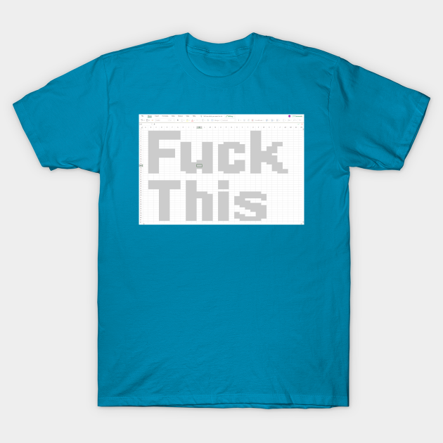 Microsoft excel t shirt store